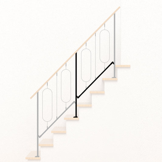 縦桟タイプ 階段用親柱 中間